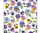 Ambiente 3 Ply Paper Napkins Pansy All Over