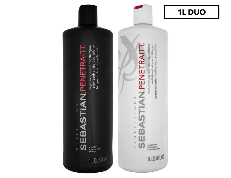 Sebastian Penetraitt Strengthening & Repair Shampoo & Conditioner Pack 1L