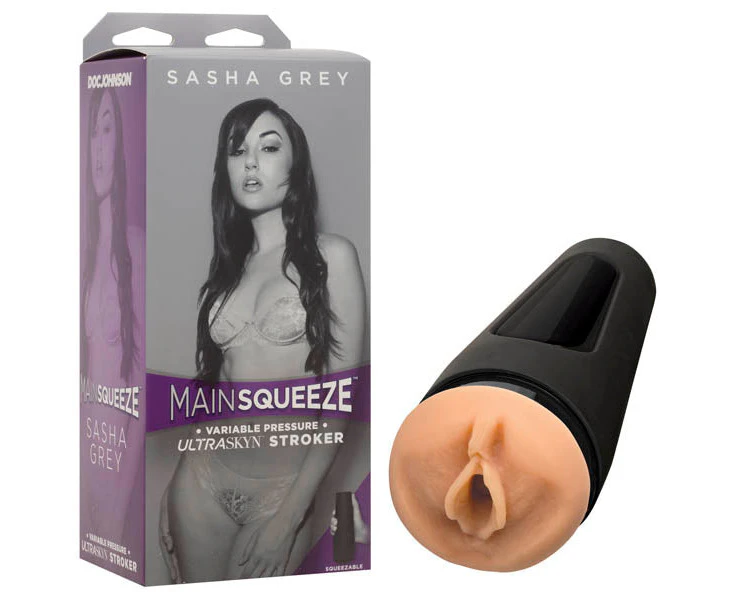 Main Squeeze - Sasha Grey - Flesh Vagina Stroker