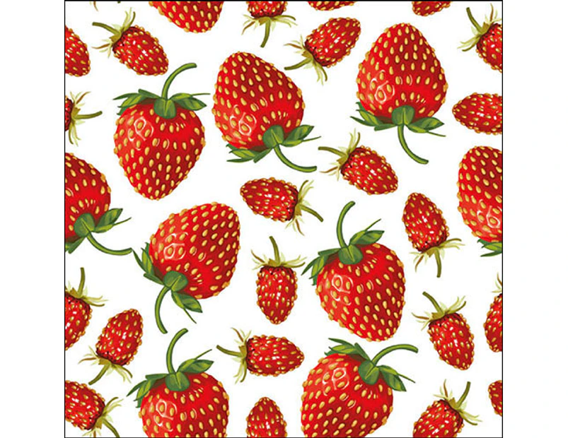 Ambiente 3 Ply Paper Napkins Strawberries