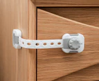 Dreambaby Twist 'N Lock Multiple Latch Safety Locks 6-Pack - White/Grey