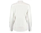 Kustom Kit Ladies Long Sleeve Workforce Shirt (White) - BC633