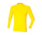Finden & Hales Mens Sports Long Sleeve Team Baselayer Vest (Yellow) - RW411