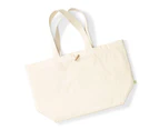 Westford Mill Organic Marina XL Tote Bag (Pack of 2) (Natural) - BC4528