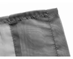Luxton Voile Dark Grey Sheer Curtains Pair (Rod Pocket 140x213cm)