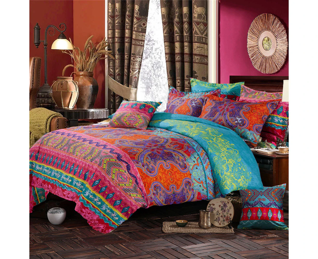 Bohemian Mandala Quilt Cover Set ( Queen / King / Double / Single)