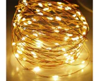 2Pack 5M Battery Powered Copper Wire String Fairy Xmas Party Lights Warm Colour