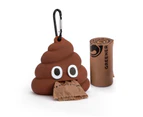 Miserwe Pet Poop Bag Dispenser Dog Poop Bag Holder with 1 Roll Waste Bags