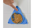 Miserwe Slow Treater Treat-Dispensing Lick Mat Bowl for Dogs and Cats Suctions to The Wall or Floor Blue