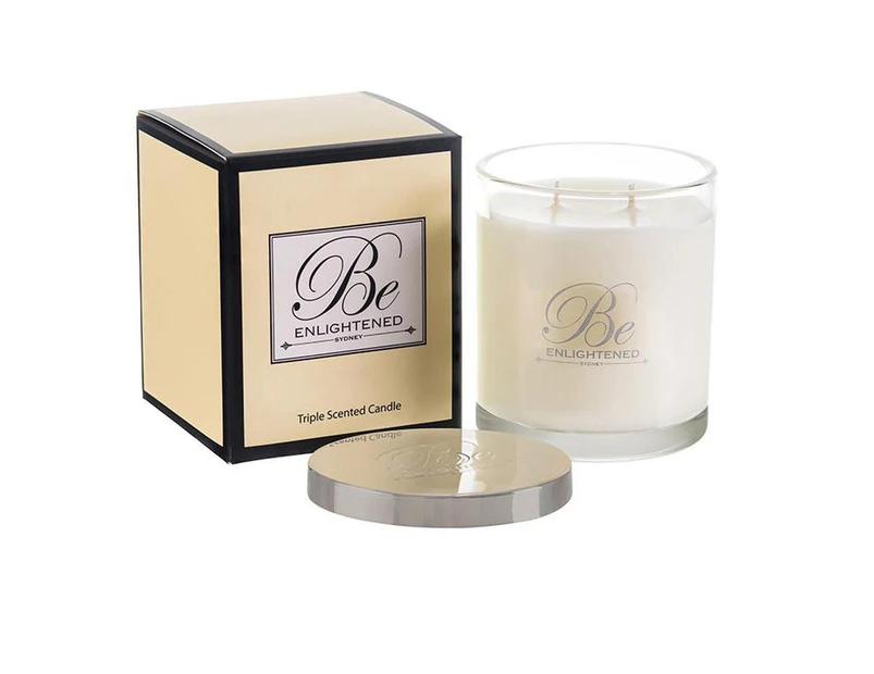 Be Enlightened Cappucino Triple Scented Candle 400g