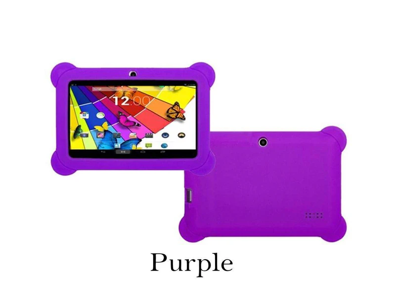Android Tablets 8Gb 7" Touch Screen Android 4.4 Os Kid's Tablet With Case - Purple