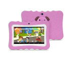Kid's Tablets Computers Colourful 7 Inch Android With Protective Case - Pink