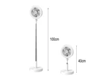 USB Charging Retractable Fan with Ring Light and Touch Panel