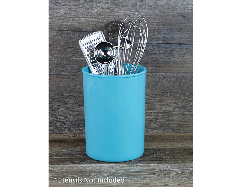 (Turquoise) - Reston Lloyd Calypso Basics Plastic Utensil Holder, Turquoise