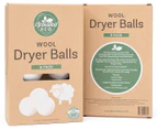 Activated Eco Wool Dryer Balls 6-Pack w/ Storage Pouch