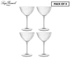 Set of 4 Luigi Bormioli 200mL Optica Martini Glasses 1