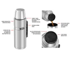 Thermos Stainless Steel King Vacuum Insulated Durable Flask Stainless Steel 2L