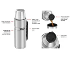 Thermos 1.2L Stainless King Vacuum Insulated Flask - Silver