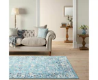 Modern Weave Large Rug Runner Aqua Teal Ivory Soft Allover Beautiful Persian Carpet 120X160CM