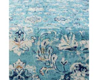 Modern Weave Large Rug Runner Aqua Teal Ivory Soft Allover Beautiful Persian Carpet 120X160CM