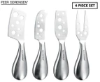 Set of 4 Peer Sorensen Stainless Steel Cheese Knives