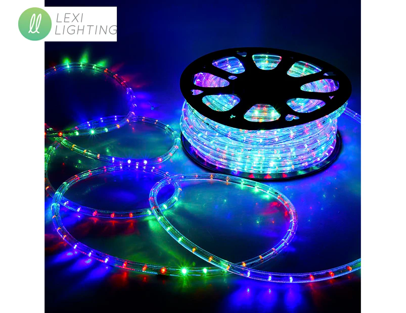 Lexi Lighting 10m Solar Powered LED Rope Light - Multi
