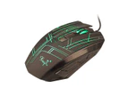 Wired Gaming Mouse 2400DPI Breathing Backlight Ergonomic Home Office Mouse for Desktop Computer Laptop PC