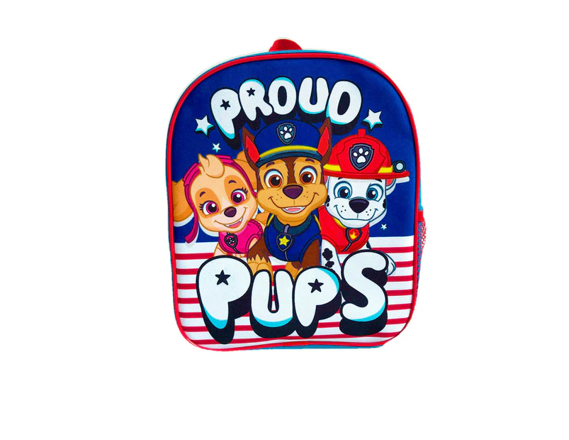 Paw Patrol Childrens/Kids Proud Pups Backpack (Navy/Red) - UT999
