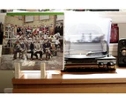 (50 LP's: 35cm , Natural) - Hudson Hi-Fi Vinyl Record Storage | 50-Album Display Holder | All-American Craftsmanship featuring Sustainably Sourced Pine & F