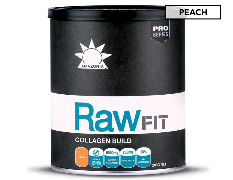 Amazonia RawFIT Collagen Build Peach 200g