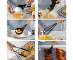 12pcs Silicone Heat-Resistant Non-Stick Kitchen Utensils Cooking Tools-Black