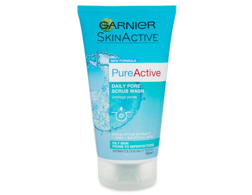 Garnier Pure Active Daily Pore Scrub Wash 150mL