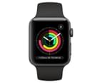 Apple Watch Series 3 (GPS) 42mm Space Grey Case with Black Sport Band 2