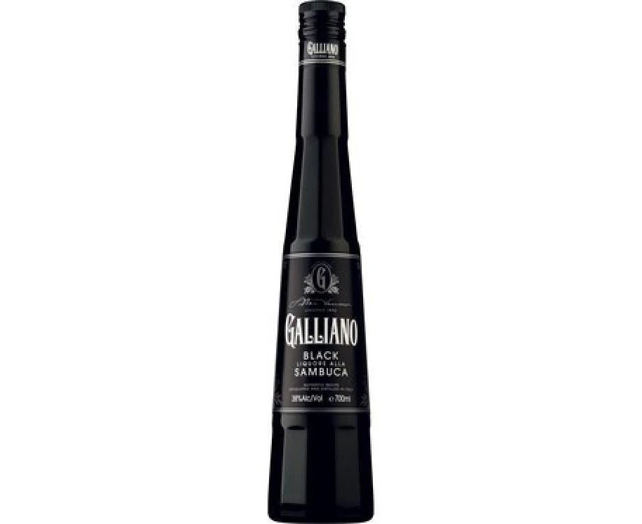 6 x Galliano Black Sambuca 700Ml