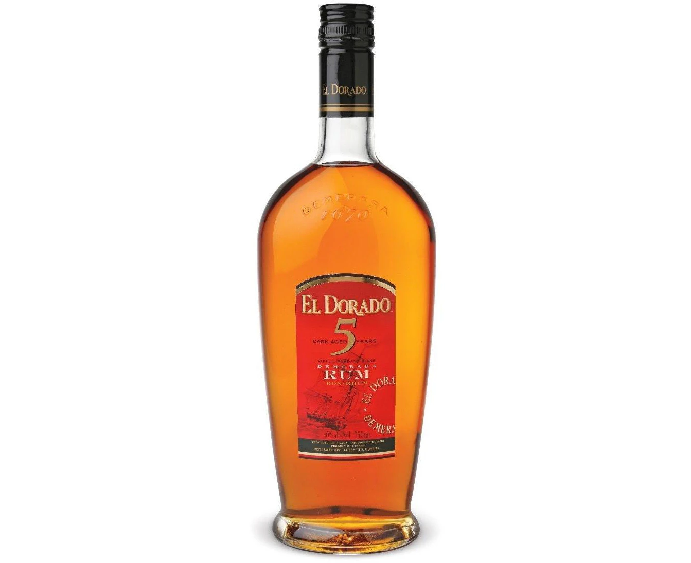 6 x El Dorado 5 Yo Rum 750Ml