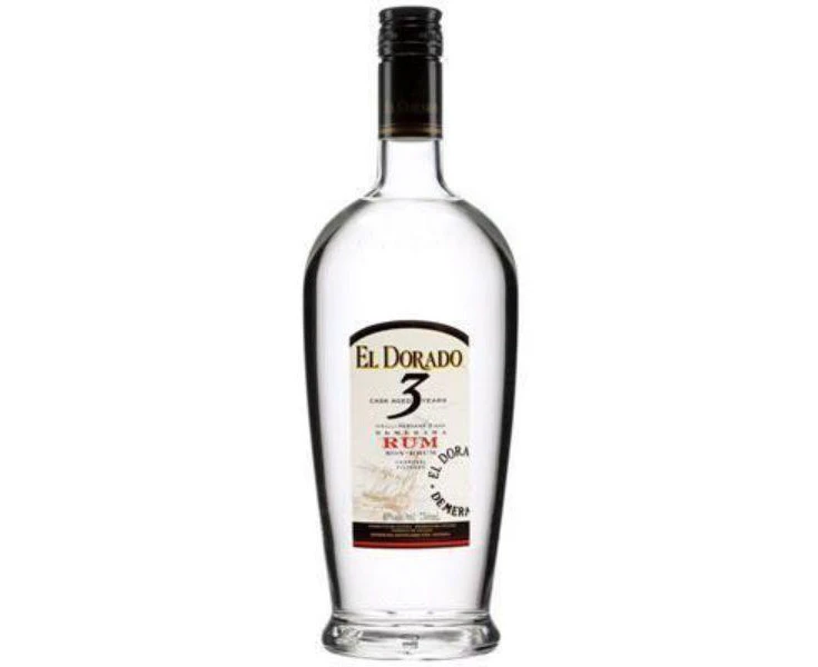 6 x El Dorado 3 Yo White Rum 750Ml