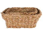 Set of 3 Maine & Crawford Coolangatta Seagrass Rectangle Baskets - Natural