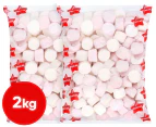 2 x Pascall Marshmallows The Big Softie Pink & White 1kg