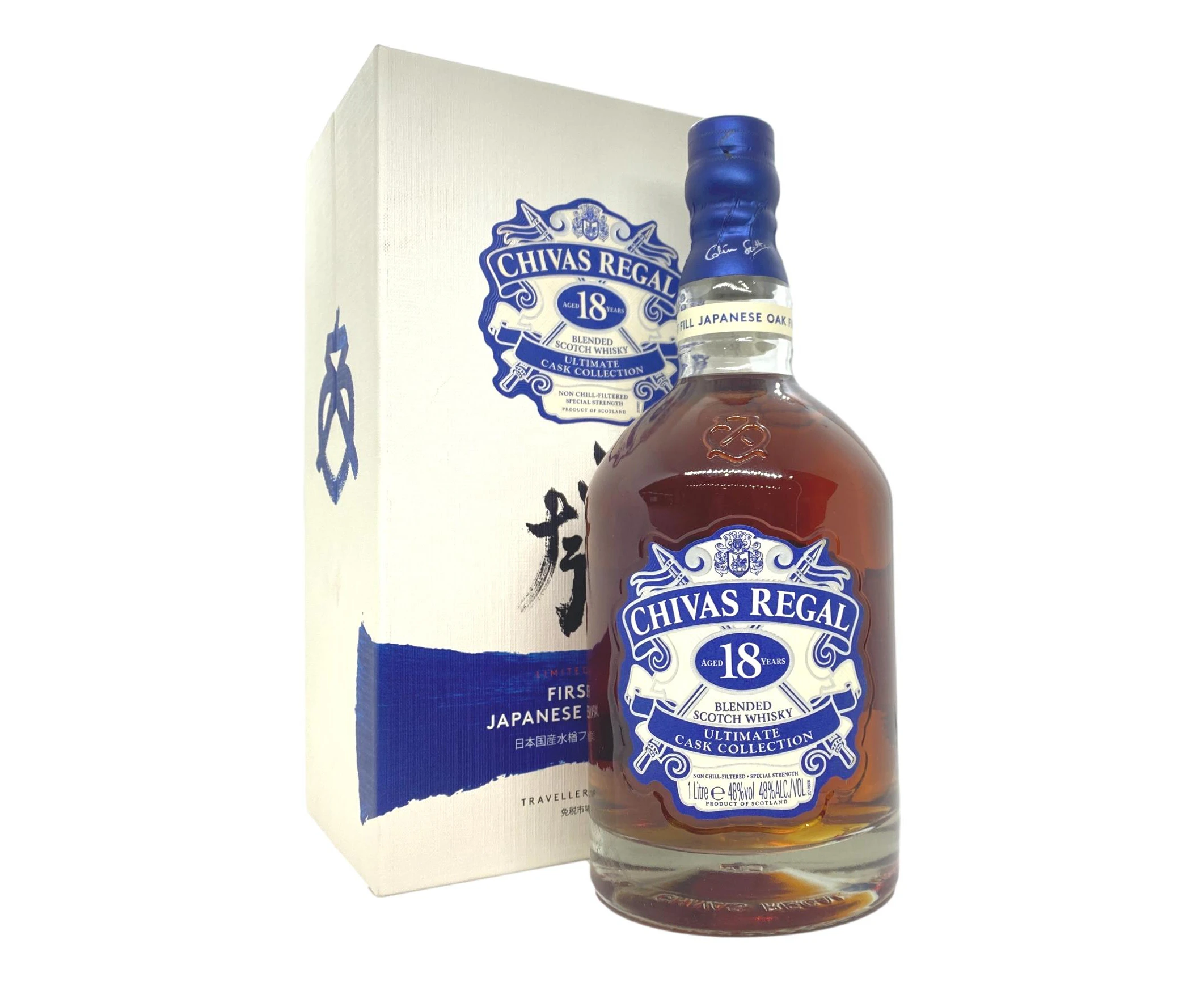 Chivas Regal 18 Year Old Ultimate Cask Collection First Fill Japanese Oak Finish Blended Scotch Whisky 1L