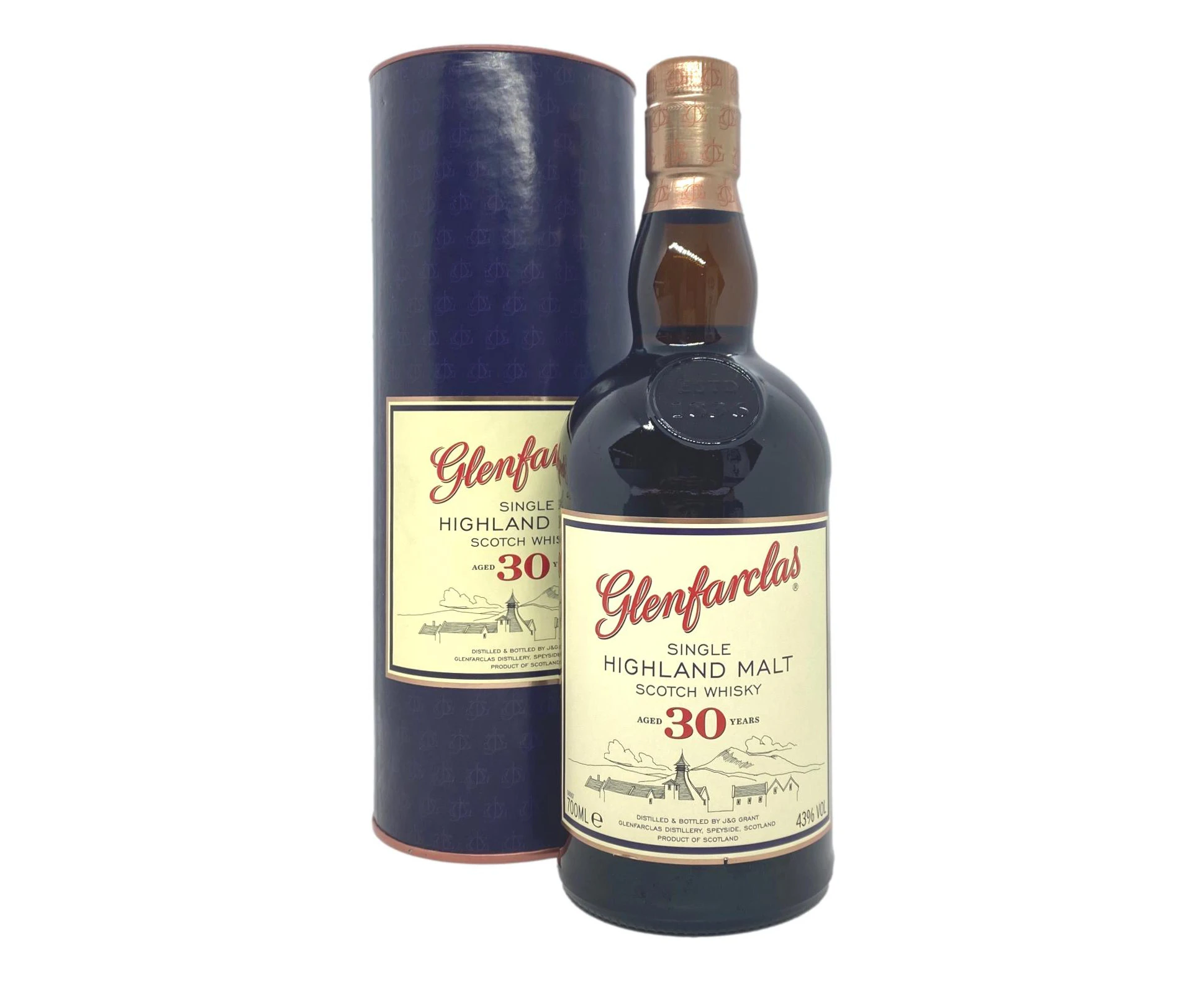 Glenfarclas 30 Year Old Single Malt Scotch Whisky (Vintage Packaging) 700mL