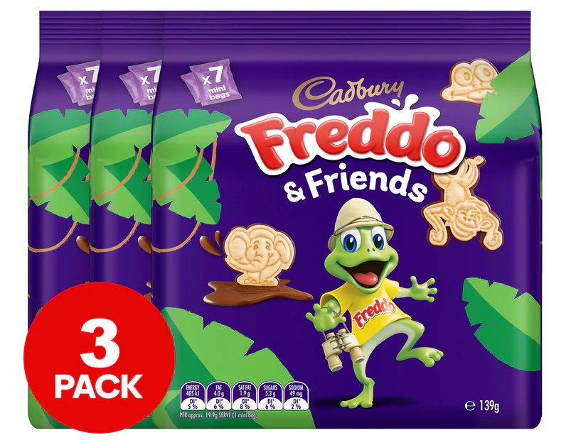 3 x Cadbury Freddo & Friends 139g