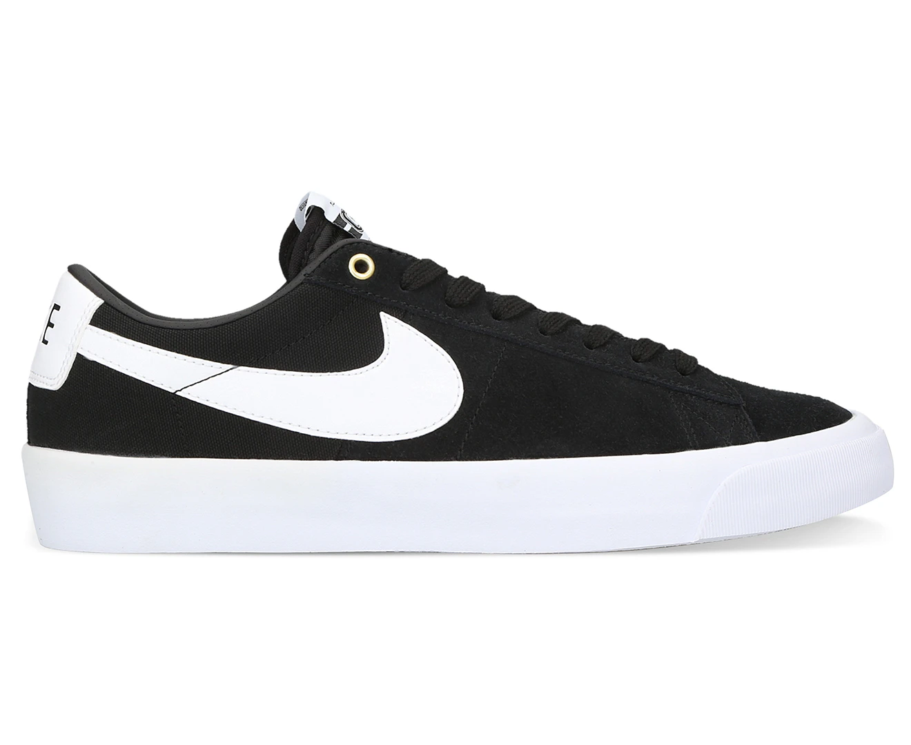 Nike Men's SB Blazer Low Pro GT Skate Shoes - Black/White