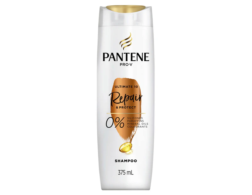 Pantene Pro-V Ultimate 10 Repair & Protect Shampoo: Stengthening Shampoo for Damaged Hair 375 ml