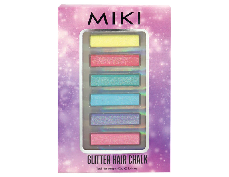 Miki Glitter Hair Chalk Pack 42g