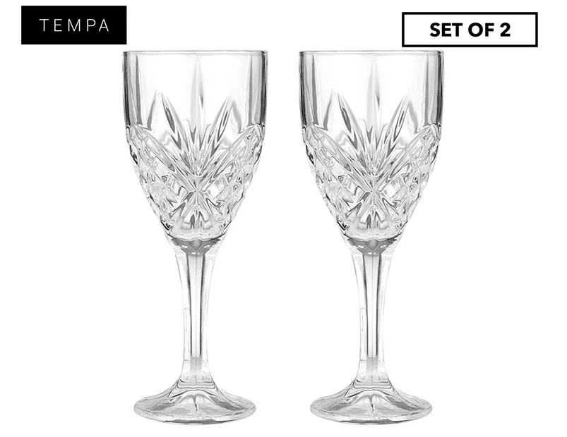 Set of 2 Tempa 280mL Ophelia Wine Glasses - Clear