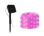 200LED Solar Powered String Fairy Light for Outdoor Decoration - Pink