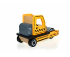 Toy Road Roller Wooden Construction Roller Movable Parts-Large 28 cm -gift ready