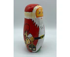 Wooden Nesting Dolls 5 pcs - Santa Claus design.