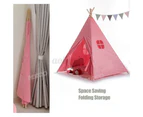 Teepee Wigwam Tent Cubby House_Pink 130cm size