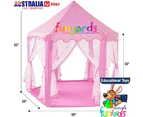 Children's pop up Tent Fairy Princess Castle Playhouse Cubby Toy Tent Pop Up-imagination play - Pink